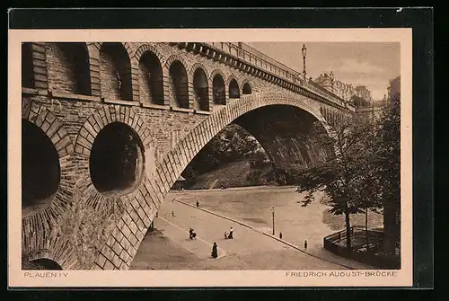 AK Plauen i. V., Friedrich-August-Brücke