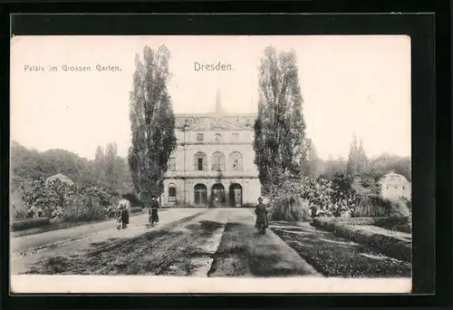 AK Dresden, Palais im Grossen Garten