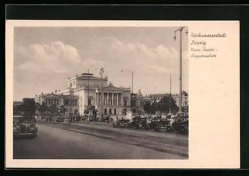 AK Leipzig, Neues Theater, Augustusplatz