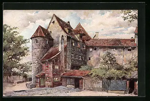 AK Nürnberg, Schwedenhof (auf der Burg)