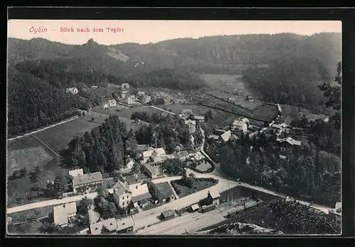 AK Oybin, Blick nach dem Töpfer