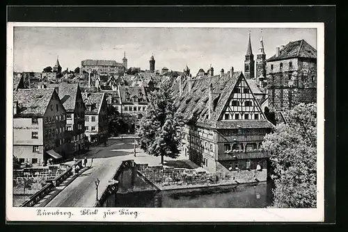 AK Nürnberg, Blick zur Burg