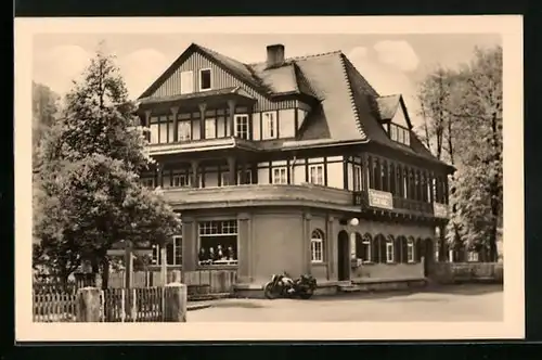 AK Sitzendorf / Thür. Wald, HO-Hotel Zur Linde