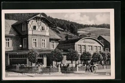 AK Sitzendorf i. Schwarzatal, Hotel Semmelpeter