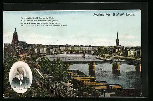 AK Alt-Frankfurt, Ortsansicht mit Stoltze