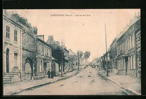 AK Etreaupont, la Rue de Paris