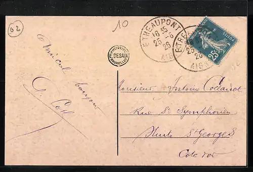 AK Etreaupont, la Rue de Paris