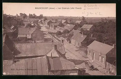 AK Brancourt, Vue Generale, Cote Ouest