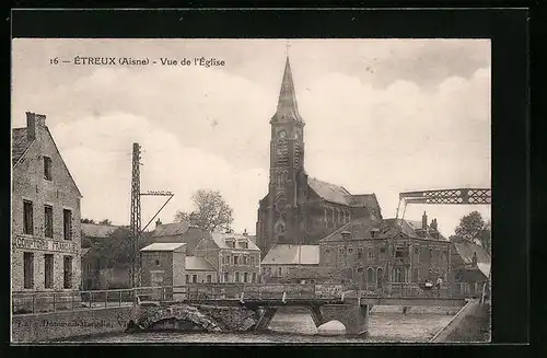 AK Etreux, Vue de L`Eglise