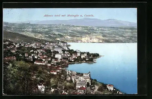 AK Abbazia, Gesamtansicht mit Mattuglie u. Castello