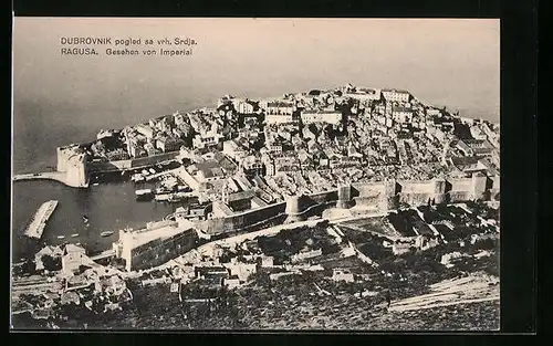 AK Dubrovnik, pogled sa vrh. Srdja