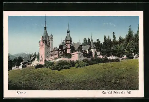 AK Sinaia, Castelul Peles din fata
