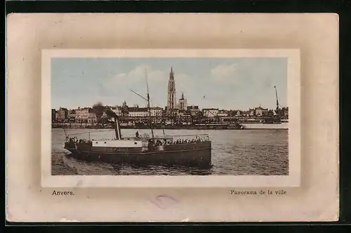 AK Anvers, Panorama de la ville