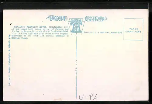 AK Philadelphia, PA, Benjamin Franklin Hotel