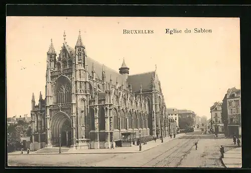 AK Brüssel / Bruxelles, Eglise du Sablon
