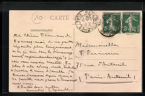 AK Conches, Rue du Bois, Une Villa