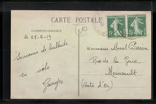 AK Gasny, L`Ermitage, Facade