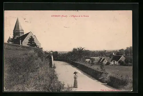 AK Gierny, L`Eglise et la Route