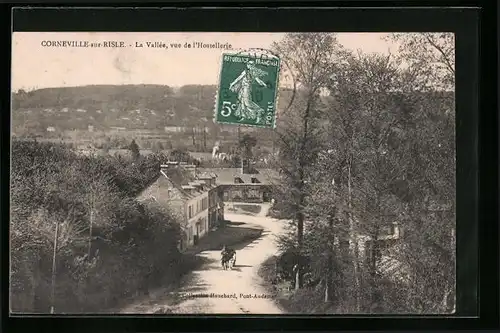 AK Corneville-sur-Risle, La Vallee, vue de l`Hostellerie