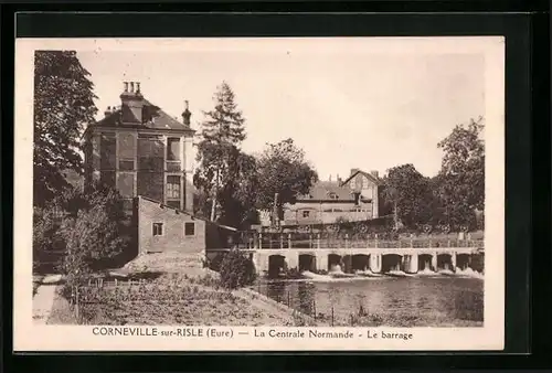 AK Corneville-sur-Risle, La Centrale Normande, Le barrage