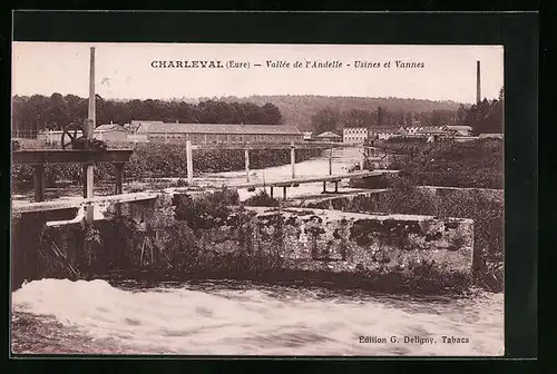 AK Charleval, Vallee de l`Andelle, Usines et Vannes