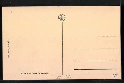 AK Dixmude, the Trench of Death, Ansicht der Anlagen des Schützengraben