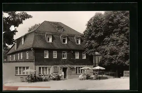 AK Heinersdorf / Lobenstein, Konsumgaststätte Goldener Löwe