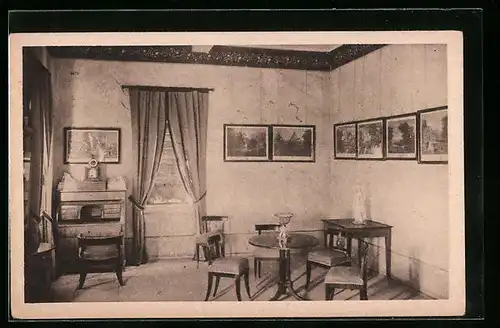 AK Dornburg / Saale, Goethes Arbeitszimmer im Goetheschloss