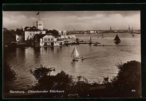 AK Hamburg, Blick auf das Uhlenhorster Fährhaus