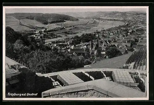 AK Freyburg / Unstrut, Blick vom Berghotel Edelacker