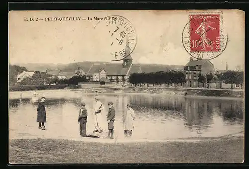 AK Petit-Quevilly, la Mare et l'Eglise