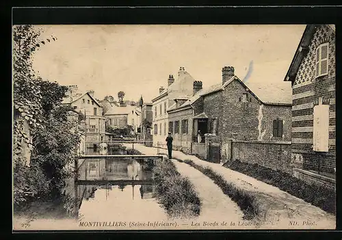 AK Montivilliers, les Bords de la Lézarde