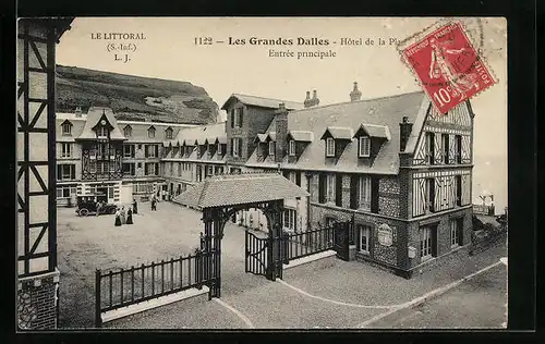 AK Les Grandes Dalles, Hotel de la Place, Entrée principale