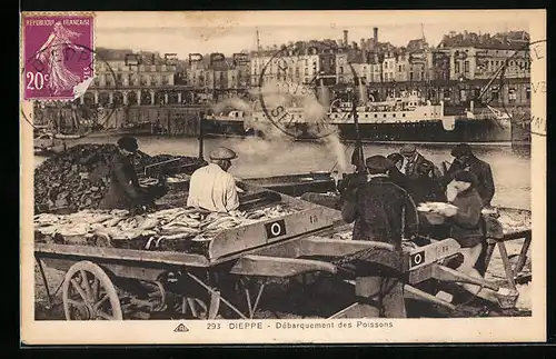 AK Dieppe, Débarquement des Poissons
