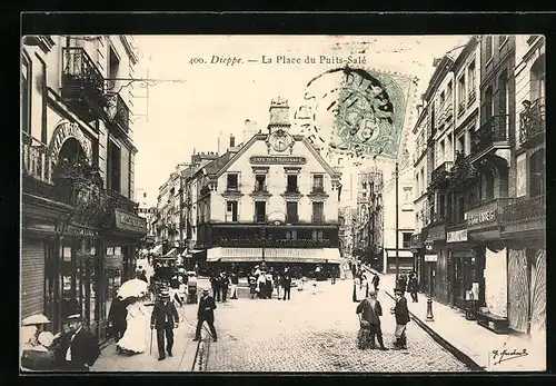 AK Dieppe, La Place du Puits-Salé
