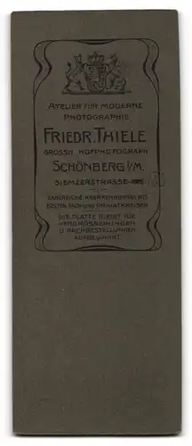 Fotografie Friedr. Thiele, Schönberg i. M., Siemzerstr. 183, Junge Dame in modischer Bluse und Rock