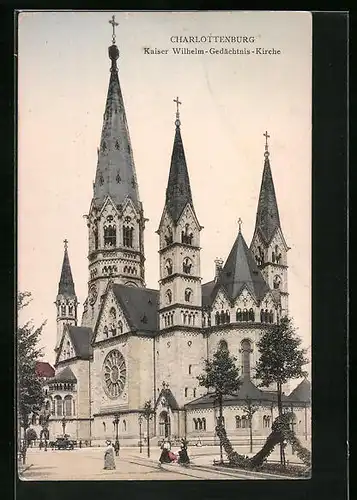 AK Berlin-Charlottenburg, Kaiser Wilhelm-Gedächtnis-Kirche