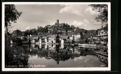 AK Lobenstein, Blick von der Inselbrücke
