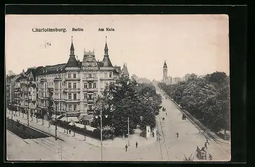 AK Berlin-Charlottenburg, Strasseneck Am Knie