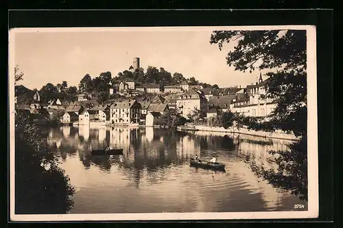 AK Lobenstein, Blick von der Inselbrücke