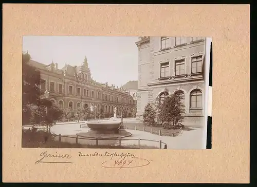 Fotografie Brück & Sohn Meissen, Ansicht Grimma, Innenhof der Fürstenschule