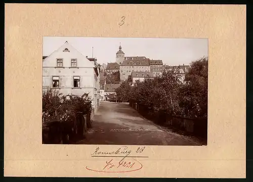 Fotografie Brück & Sohn Meissen, Ansicht Ronneburg, Blick von der Gartenstrasse