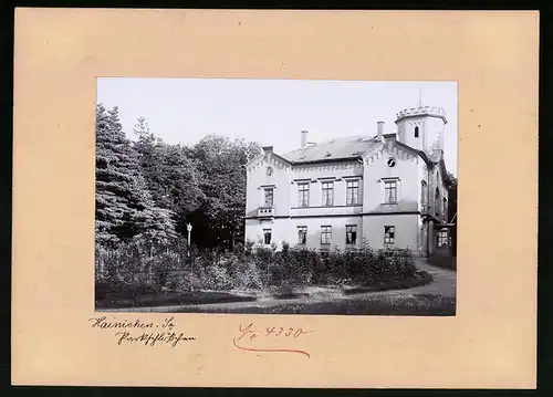 Fotografie Brück & Sohn Meissen, Ansicht Hainichen i. Sa., Parkschlösschen