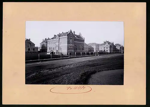 Fotografie Brück & Sohn Meissen, Ansicht Wurzen, Kaserne & Offziers-Kasino 8. Kgl. Sächsisches Feldartillerie-Rgt. Nr 78