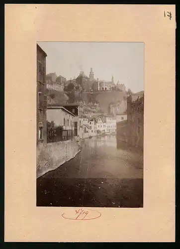 Fotografie Brück & Sohn Meissen, Ansicht Luxembourg / Luxemburg, L'Alzette au Grund
