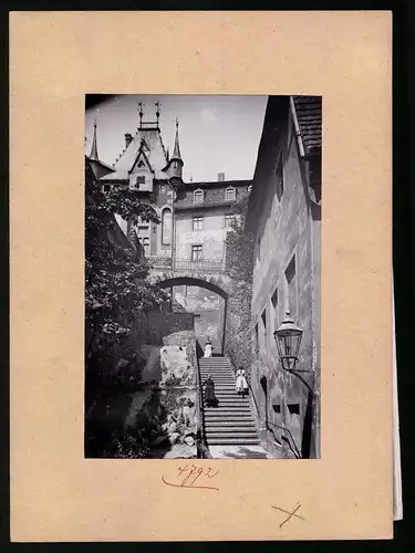 Fotografie Brück & Sohn Meissen, Ansicht Meissen i. Sa., Aufgang zum Schloss