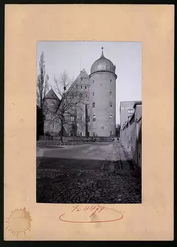 Fotografie Brück & Sohn Meissen, Ansicht Wurzen, Strasse am Amtsgericht