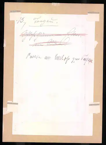 Fotografie Brück & Sohn Meissen, Ansicht Torgau, Pferdefuhrwerk am Schloss