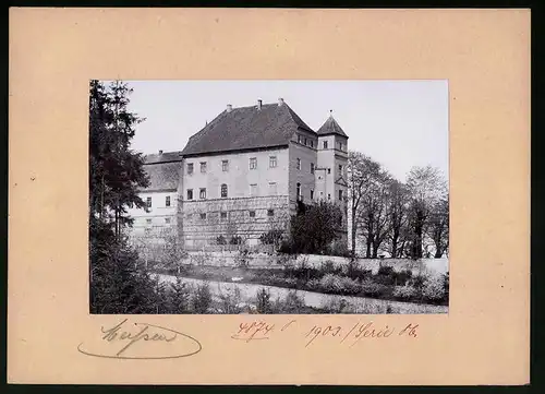 Fotografie Brück & Sohn Meissen, Ansicht Meissen i. Sa., Strasse am Schloss Siebeneichen