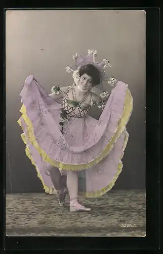 AK Balletttänzerin bei der Verbeugung